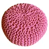 Pouf Ø 55 H 37 H 37 Strickhocker Sitzpouf Bodenkissen Produktbild-Vorschau 3