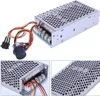 A collage of images showing a DC motor speed controller with a potentiometer and wiring. Náhled obrázku produktu