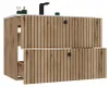 Meuble Sous Lavabo Tigo 80 2S Oak Evoke Fluted Front + Wash Voir les images du produit 11