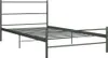 vidaXL Postelový rošt Grey Metal 100 × 200 cm Náhled obrázku produktu 1