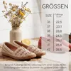 Gemini Damen Slipper Leder Mokassin mit Lochmuster und Produktbild-Vorschau 8