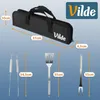Vilde | Set posate da barbecue in acciaio inox 3 pezzi - Anteprima dell’immagine prodotto 5