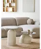 Beistelltisch Ravello aus Glas Ø40cm - Beige Produktbild-Vorschau 2
