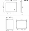 LED Badspiegel Badezimmerspiegel 90x70 cm mit Beleuchtung Produktbild-Vorschau 7