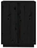 vidaXL Sideboard Schwarz 60x35x80 cm Massivholz Kiefer Produktbild-Vorschau 6