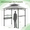 COSTWAY Grillpavillon wetterfest, Grillunterstand mit Produktbild-Vorschau 7