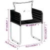 A diagram of a chair with dimensions indicated by purple lines and text. Produktbild-Vorschau