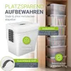Juskys Aufbewahrungsbox mit Deckel - 6er Set Kunststoff Produktbild-Vorschau 2