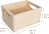 Creative dřevěná krabice Deco s uchy Koš na ovoce | 19,5 x Náhled obrázku produktu 3