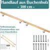 Buche Holz Handlauf Treppengeländer Geländer für Treppe Produktbild-Vorschau 1