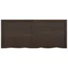 The Living Store Tischplatte Dunkelbraun 140x60x(2-4)cm Produktbild-Vorschau 5