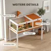 PawHut schildpadhuis van hout, schildpadren met hoofdgebouw Productafbeelding-voorbeeld 9