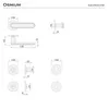 Technical drawings and dimensions of door handles. Produktbild-Vorschau