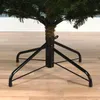 Close-up of the base of an artificial Christmas tree, showing the stand and lower branches. Voir les images du produit