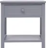 Nachttisch Grau 40×29×42 cm Paulownia Holz Produktbild-Vorschau 3
