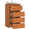 Kommode 40 cm 4 Schubladen Wohnzimmer Schrank B40 x H74 x Produktbild-Vorschau 2