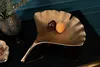 riess-ambiente Dekorative Schale GINKGO 45cm gold Metall Produktbild-Vorschau 2
