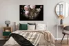 MuchoWow® Poster Tiger - Blumen - Porträt 120x80 cm - Produktbild-Vorschau 4