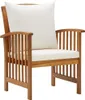 VidaXL 310257, Terrasse, Gepolsterter Sitz, Akazienholz, Produktbild-Vorschau 3