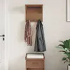 Wandgarderobe SANDNES 43x30x42 cm Massivholz Kiefer, Produktbild-Vorschau 4