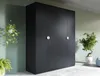 AX LIVING Schwarz Kleiderschrank Brunelli 179 cm 4-türig Produktbild-Vorschau 2