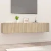 The Living Store TV skrinky 2 ks Sonoma dub 80x30x30 cm Náhľad obrázku produktu 1