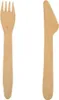 tradingbay24 Einwegbesteck-Set aus Holz 200 teilig (je 100 Produktbild-Vorschau 4
