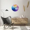 Wanduhr - Rund - Glasuhr - Abstraktion modern - 40x40cm - Produktbild-Vorschau 6