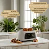 Steinborg XXL 4 Scheiben Toaster Schwarz Lift Funktion Produktbild-Vorschau 3