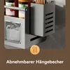 Küchenregale, Gewürzregale, Hängendes Küchenregal mit Haken Produktbild-Vorschau 2