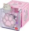 A cute, cat-themed desk organizer with a small cat figurine peeking out. Voir les images du produit