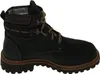 A single black leather boot is shown against a white background. Anteprima dell’immagine prodotto
