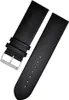 Uhrenarmband Leder glatt zum Schrauben ohne Steg schwarz Produktbild-Vorschau 1