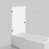 Badewannenaufsatz 80×140 cm, Faltwand, Schwarz, Aluminium, Produktbild-Vorschau 1