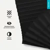 Estika Plissee ohne Bohren - 80x120 cm - Schwarz - Klemmfix Produktbild-Vorschau 2