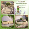 Floranica Bordure de Jardin en bois 40 x 200 cm Naturel Voir les images du produit 5