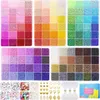 Perlen Set 120 Farben für Armbänder DIY Mädchen Weihnachten Produktbild-Vorschau 1