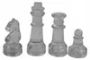 s Glas Schachspiel 25x25cm - Elegantes Schachbrett Set für Produktbild-Vorschau 5