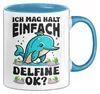 Delfin-Liebhaber Tasse Geschenk Ich Mag Halt Einfach Produktbild-Vorschau 1