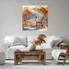 Bild auf Leinwand - Leinwandbild - Path Bench Herbst Frau - Produktbild-Vorschau 6