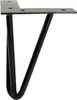 A single black hairpin leg for furniture. Podgląd zdjęcia produktu