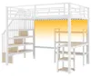 Merax Etagenbett 140x200cm, Hochbett Mit Schreibtisch, Produktbild-Vorschau 6