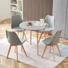 IPOTIUS 8er Set Esszimmerstühle mit Massivholz Buche Bein, Produktbild-Vorschau 6