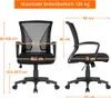 Yaheetech Bürostuhl Schreibtischstuhl ergonomischer Produktbild-Vorschau 7