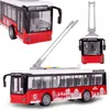 Grande autobus urbano rosso con porte apribili, suoni e Anteprima dell’immagine prodotto 11