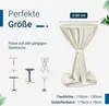 TexDeko Stehtischhussen Premium mit Schleifenband für Produktbild-Vorschau 2