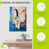 ARTland Poster Elegante Straßenkatze Größe: 90x130 cm Produktbild-Vorschau 2