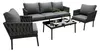 4-teilig Gartenmöbel Set Lounge-Set Sitzgruppe verzinkter Produktbild-Vorschau 7