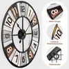 YorbayWanduhr Große  60cm Wohnzimmer  Modern  Wanduhr Rund Produktbild-Vorschau 4