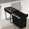 Poubelle de tri ASHLYN 30 L avec 3 compartiments - noir Voir les images du produit 9